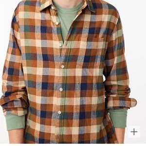 NWT JCrew Factory flannel shirt L